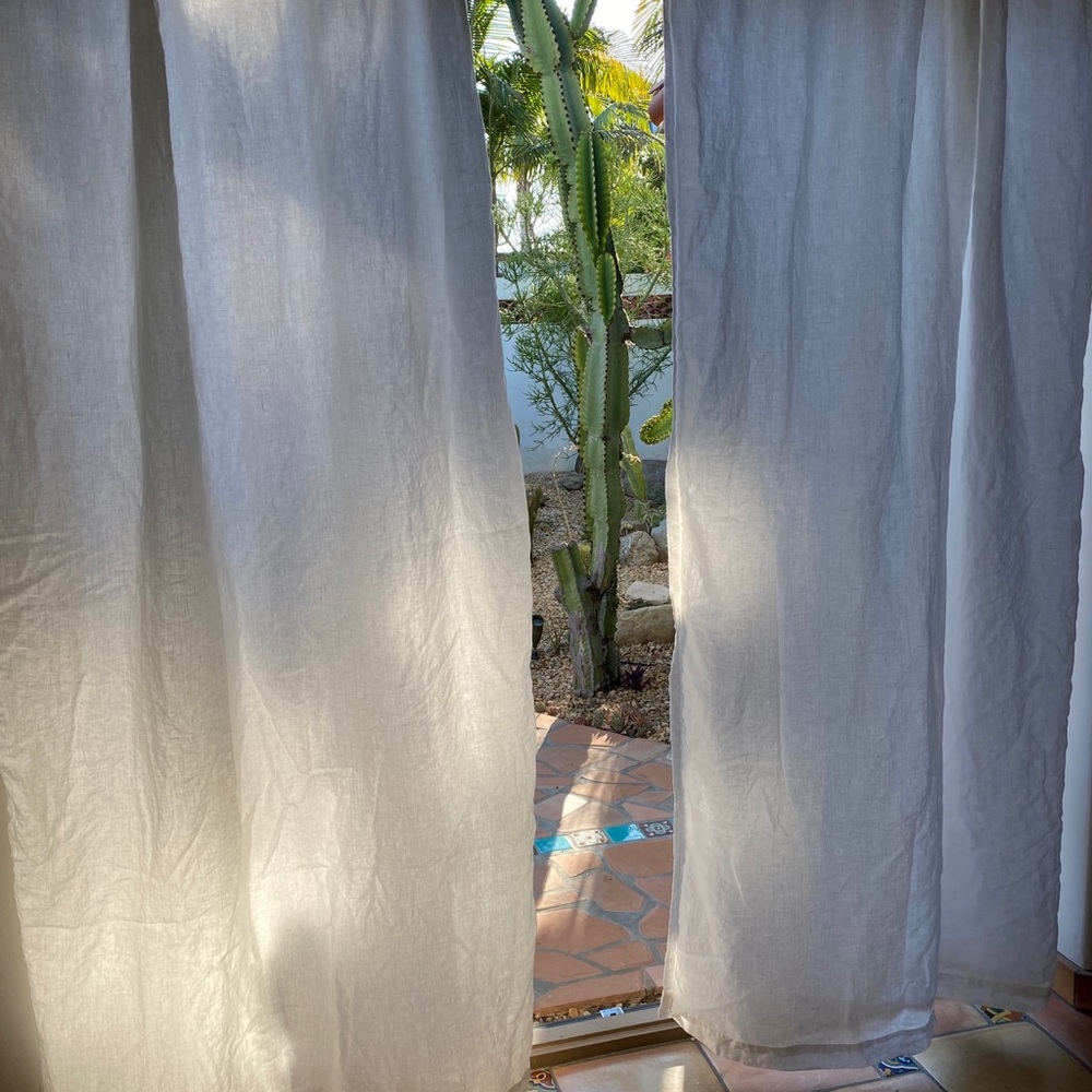 West Elm Belgian Linen Curtain Set